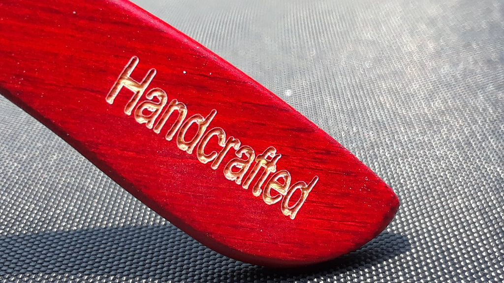 Artisan Engraved Red Bamboo Tortoise Frames