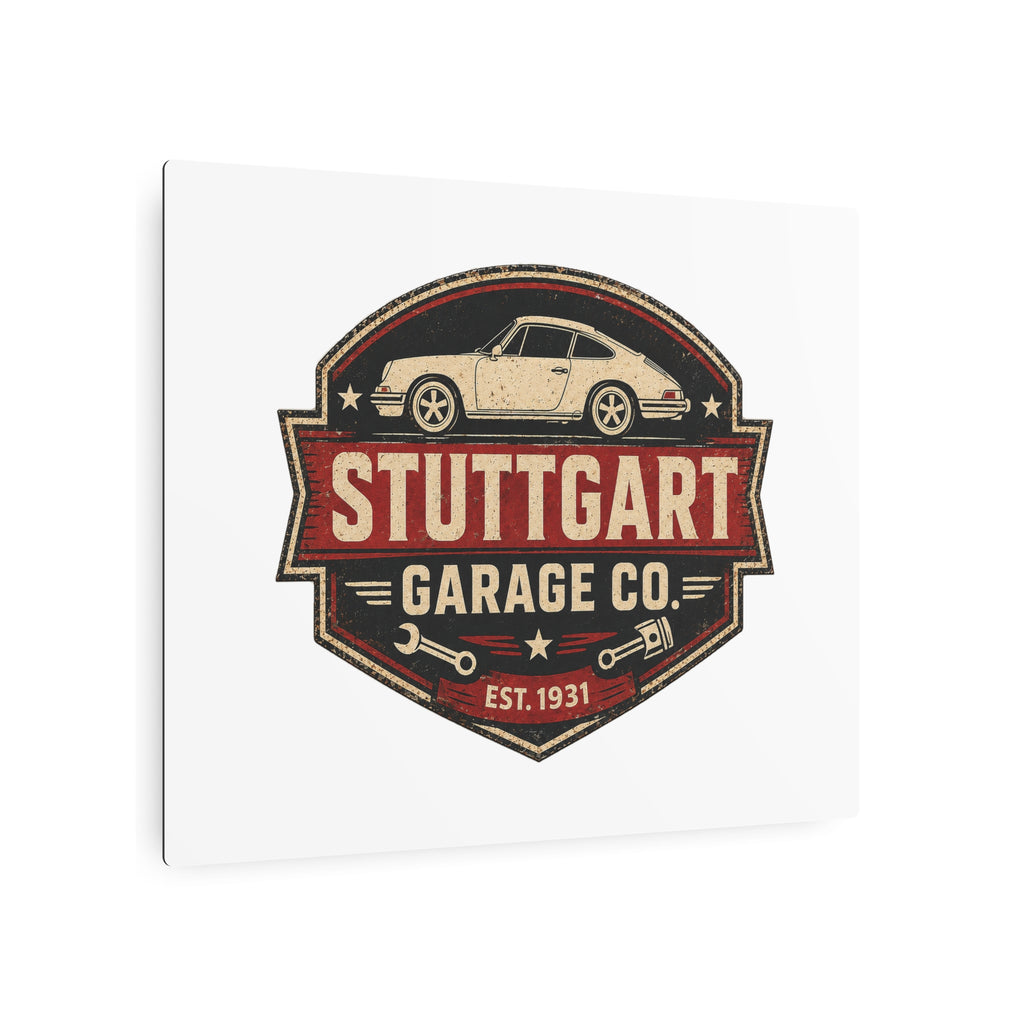 Stuttgart Garage Co. Metal Sign – Vintage Garage Wall Decor
