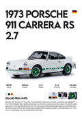 1973 Porsche 911 Carrera RS 2.7 Metal Print