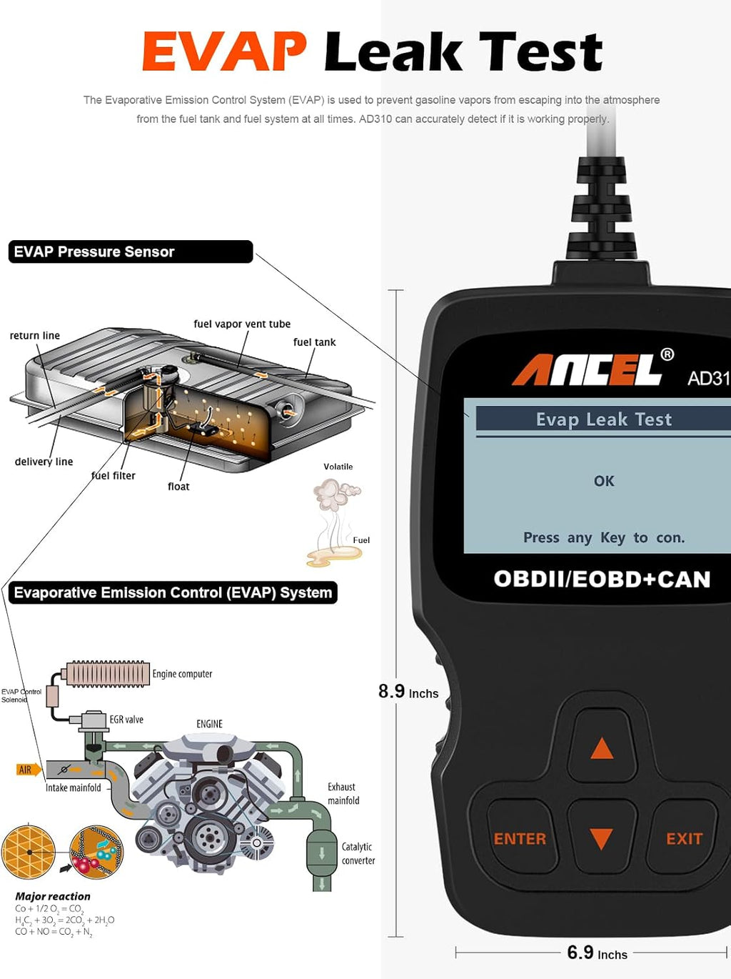 ANCEL AD310 OBD2 Scanner & Check Engine Code Reader