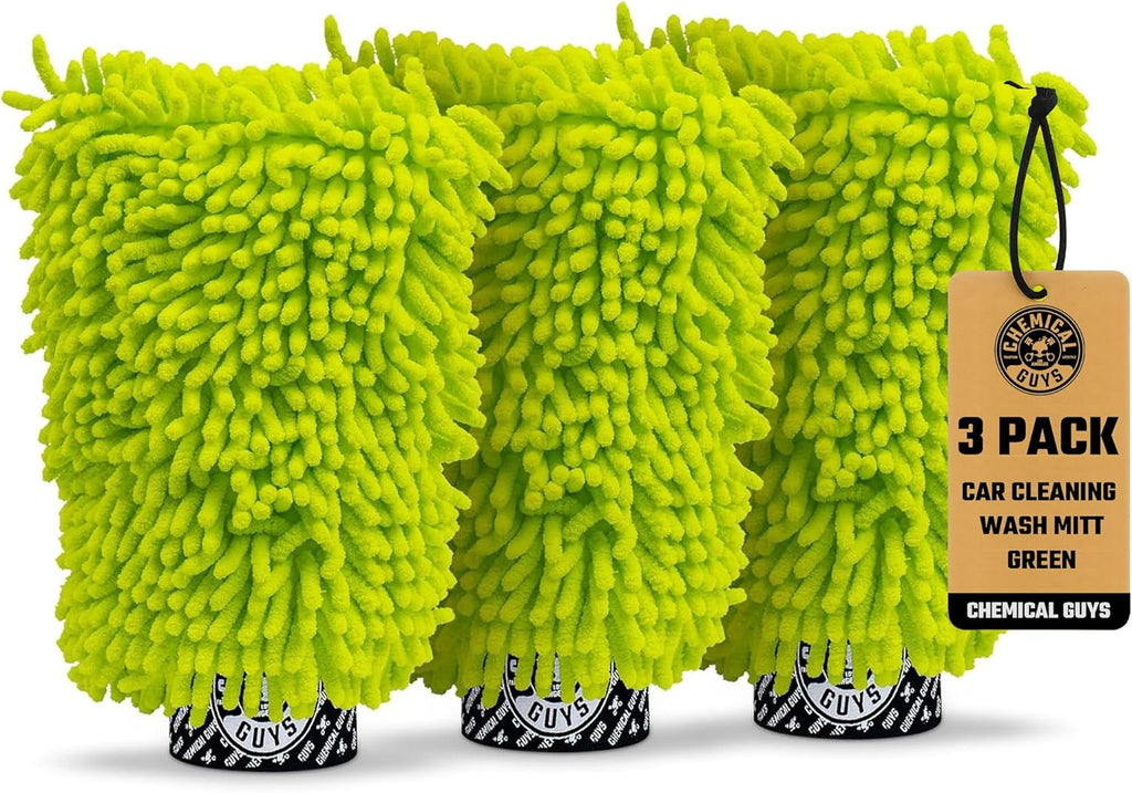 Chemical Guys chenille microfiber car wash mitt 2-pack product view