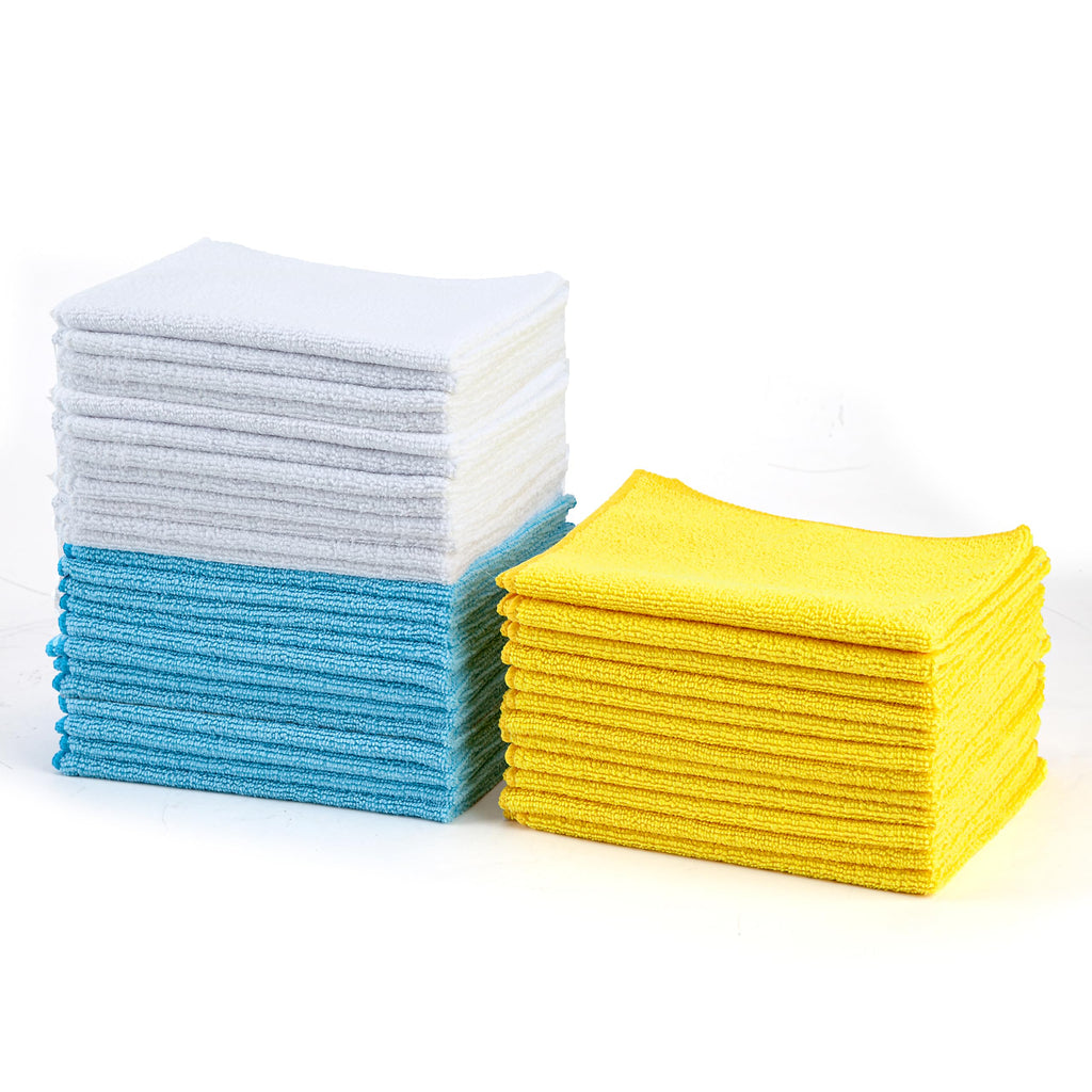 Amazon Basics Microfiber Cleaning Cloths – 24 Pack, 16 x 12 in