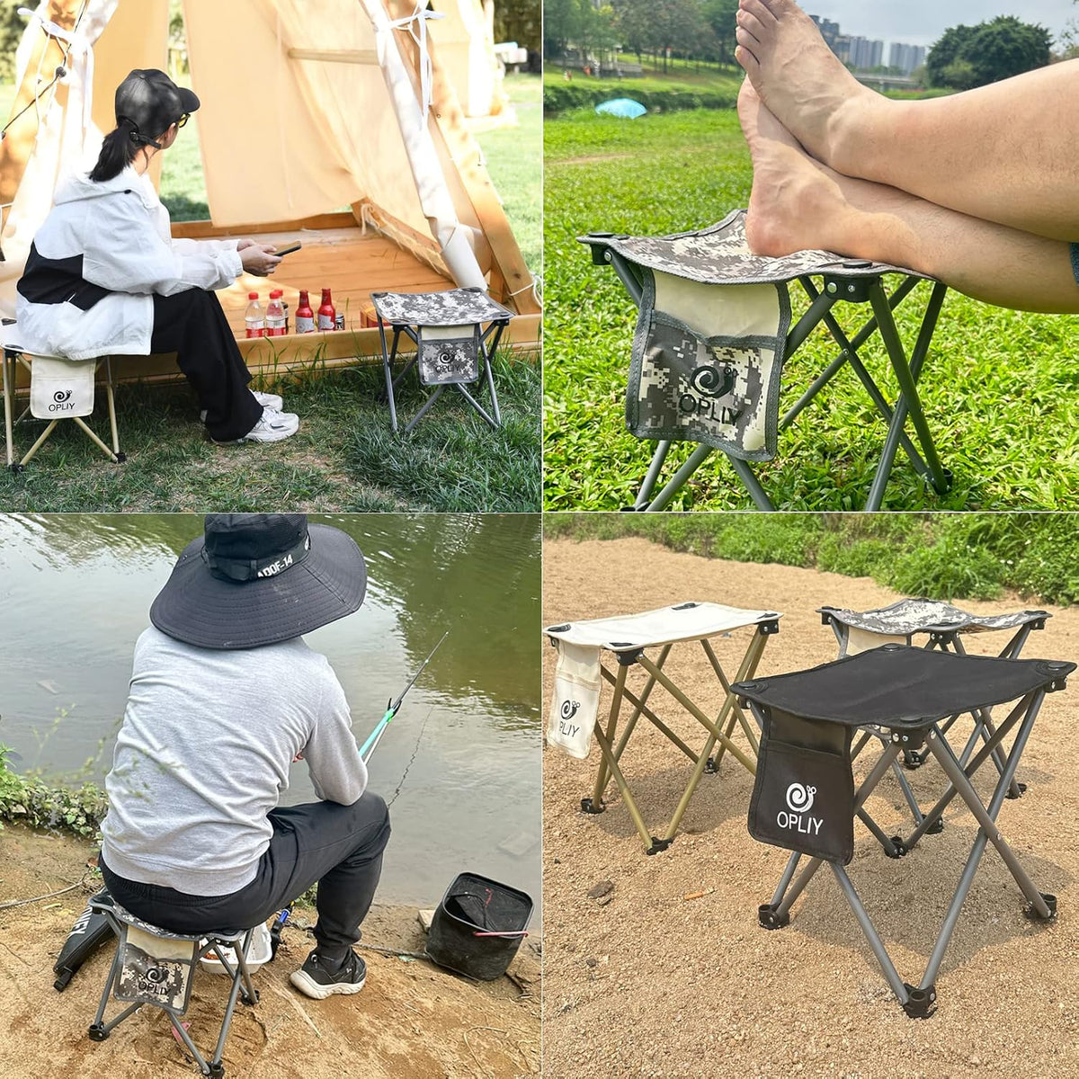 Portable Folding Track-Day Stool – Compact Motorsport Seating