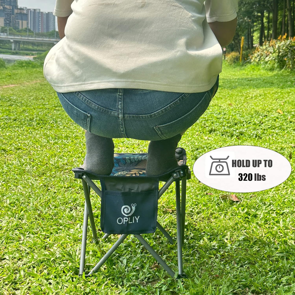 Portable Folding Track-Day Stool – Compact Motorsport Seating