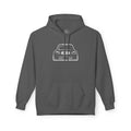 White M Coupe Silhouette Hoodie Unisex