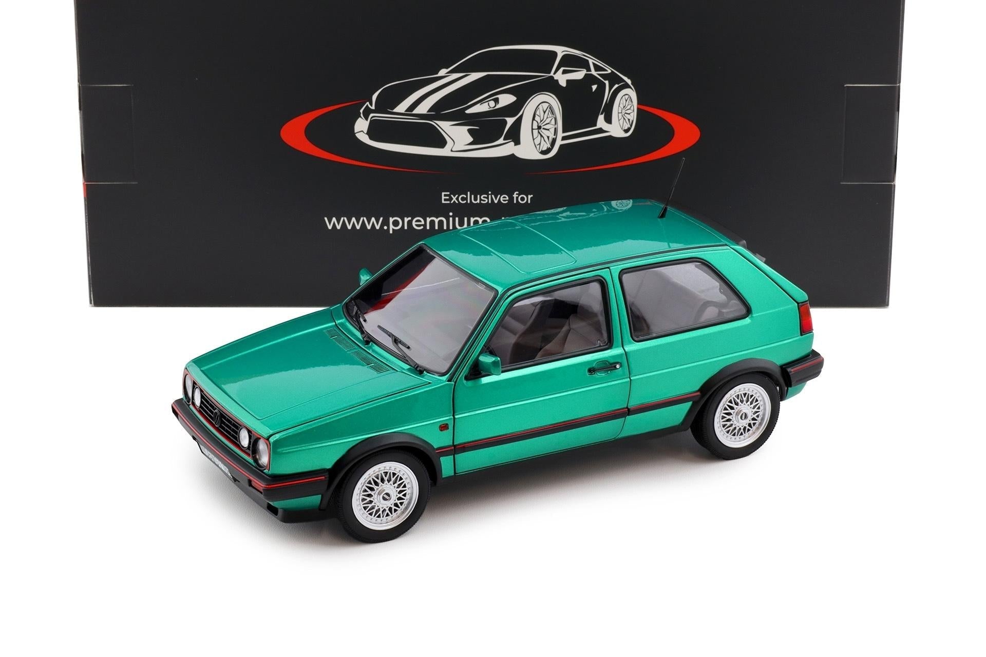 1988 Volkswagen Golf MK2 GTI Montana Green Metallic Model 1:18 Scale