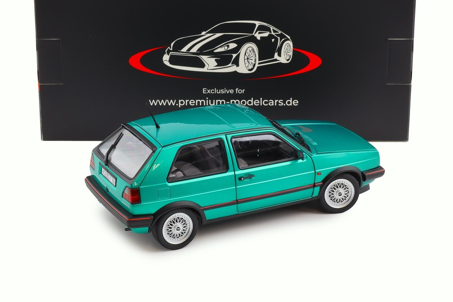 1988 Volkswagen Golf MK2 GTI Montana Green Metallic Model 1:18 Scale