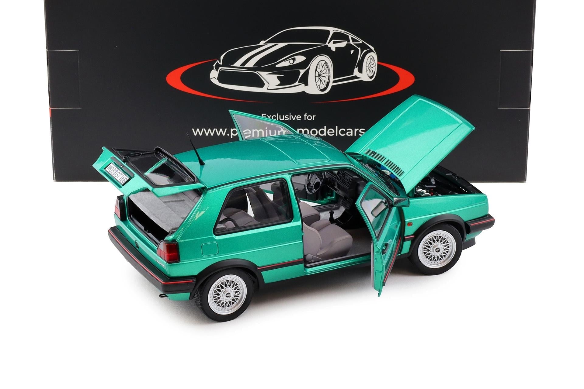 1988 Volkswagen Golf MK2 GTI Montana Green Metallic Model 1:18 Scale