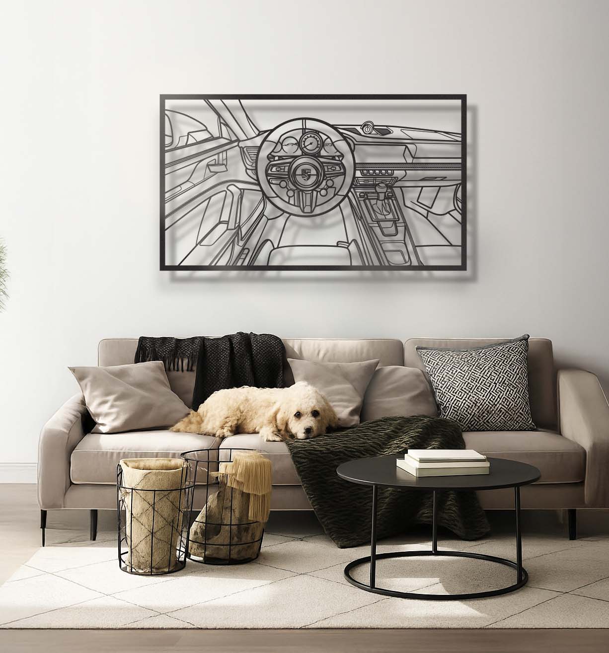 Porsche 911 GT3 (992) Driver's Cockpit Metal Wall Art