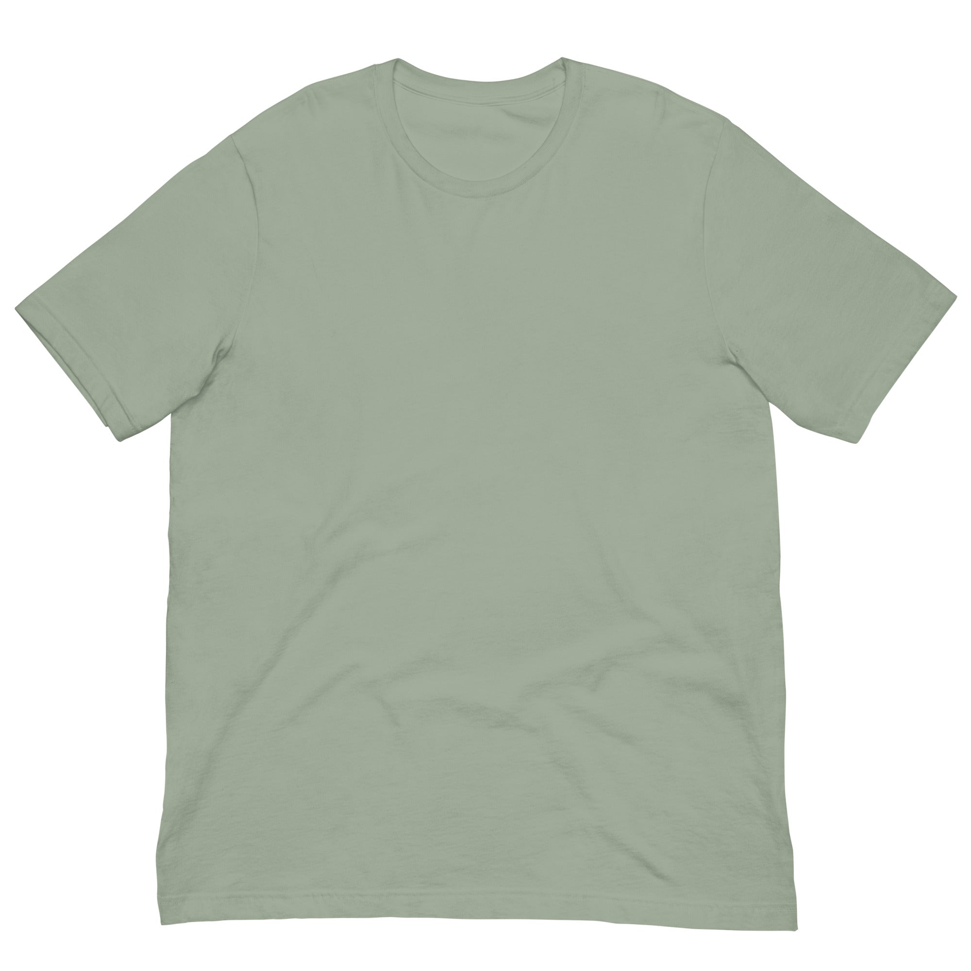 Sage German Motorsport Legends T-shirt shown from the front with a clean blank-front design
