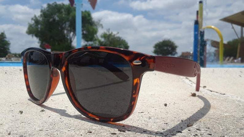 Artisan Engraved Red Bamboo Tortoise Frames