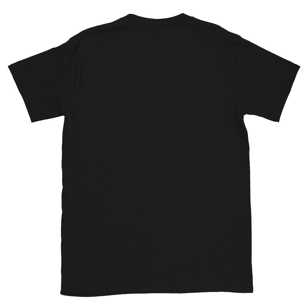 Back of the black 1964 automotive design patent T-shirt showing a blank, unprinted reverse