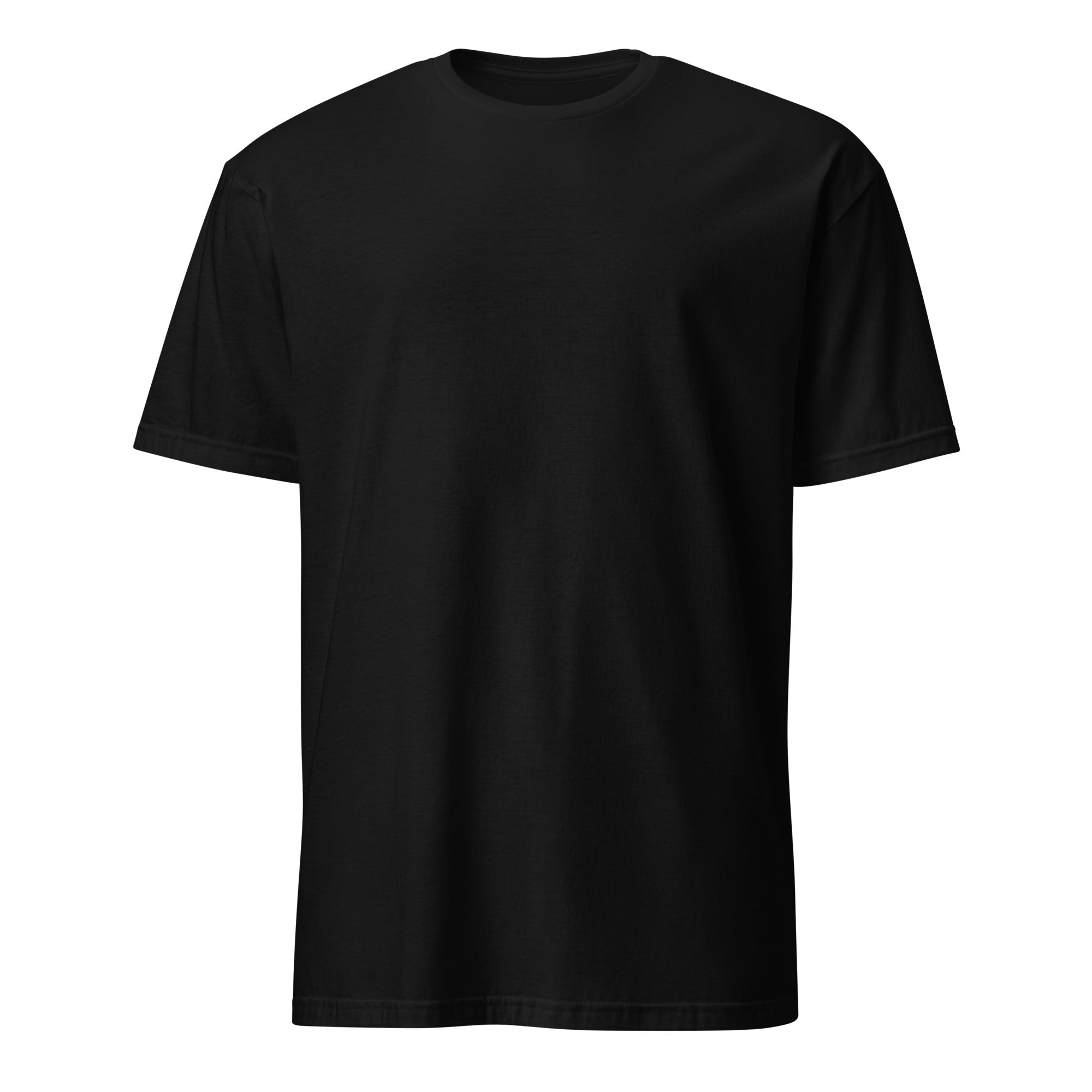 Black Gildan 64000 unisex T-shirt shown from the front with a clean blank-front design