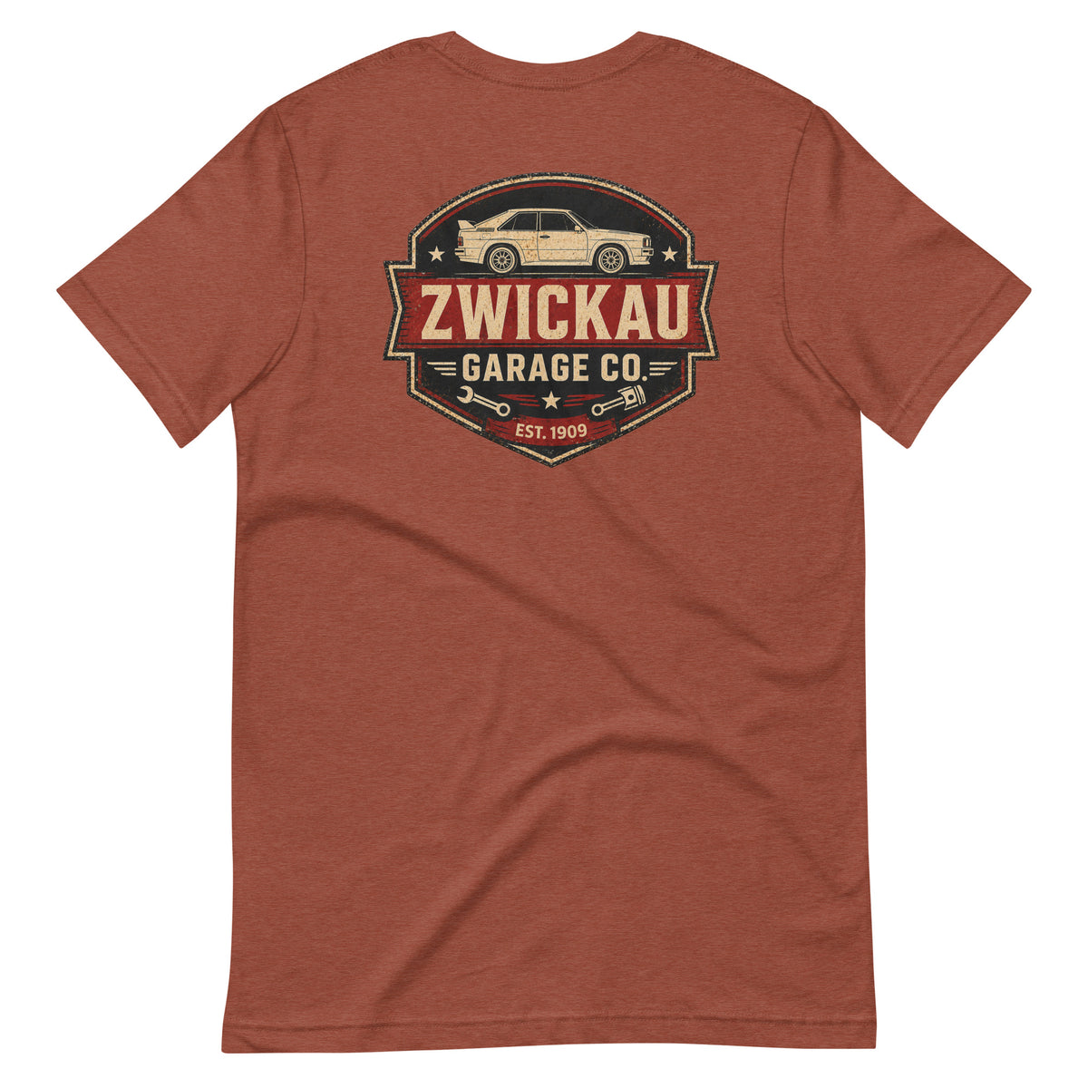Audi Rally Car T-Shirt Zwickau Garage Co. Vintage Look