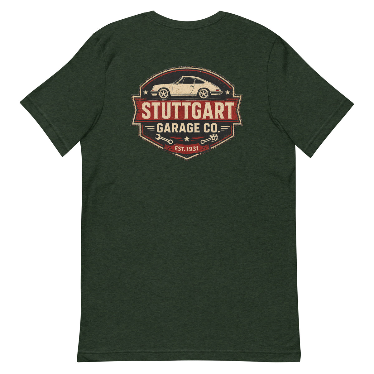 Vintage Porsche Automotive T-Shirt Stuttgart Garage Co.