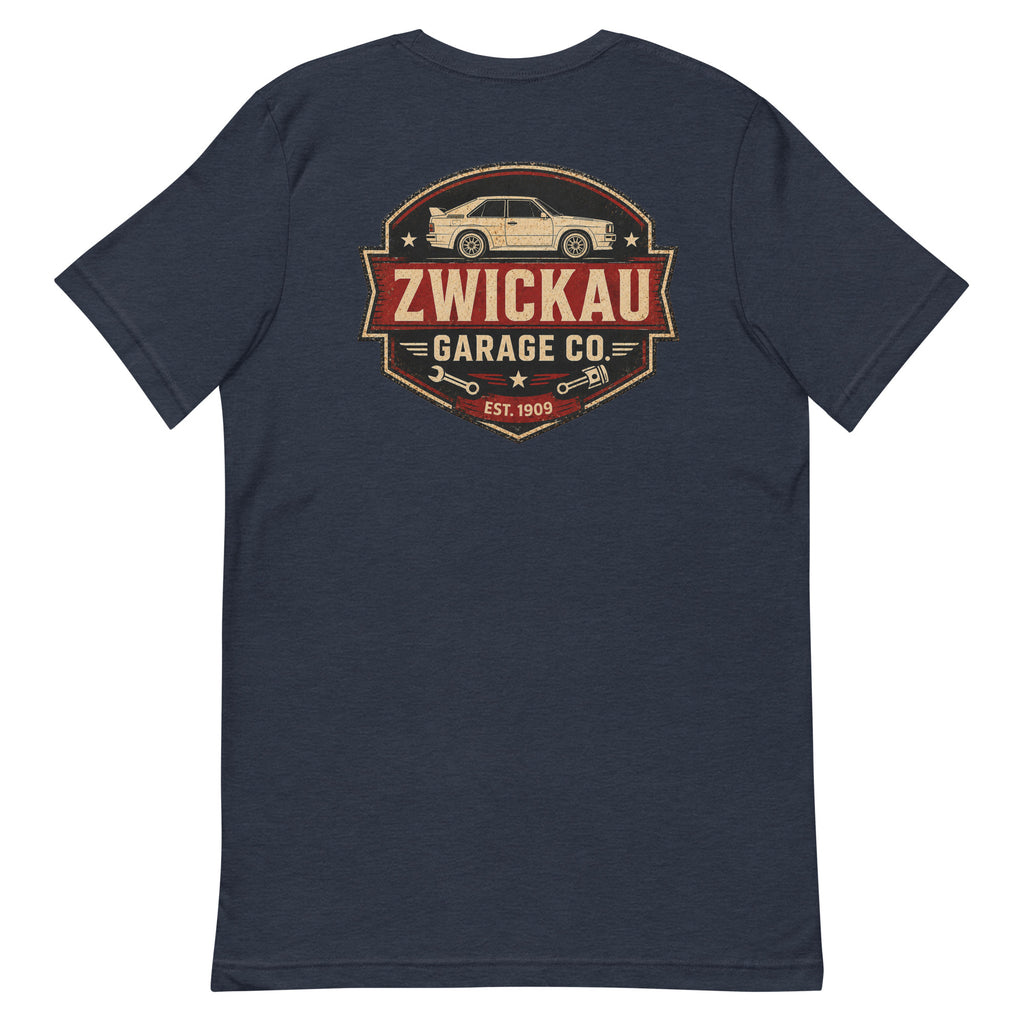 Audi Rally Car T-Shirt Zwickau Garage Co. Vintage Look
