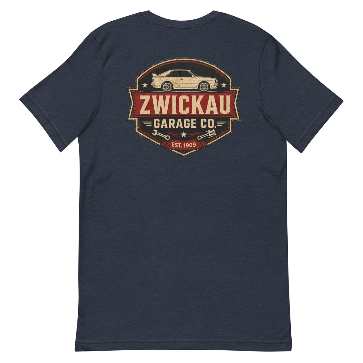 Audi Rally Car T-Shirt Zwickau Garage Co. Vintage Look
