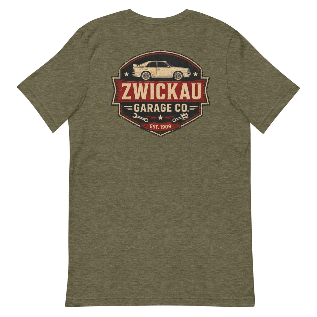 Audi Rally Car T-Shirt Zwickau Garage Co. Vintage Look