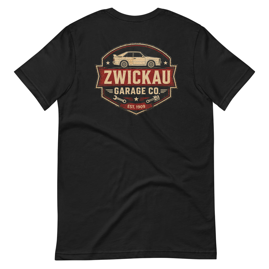 Audi Rally Car T-Shirt Zwickau Garage Co. Vintage Look